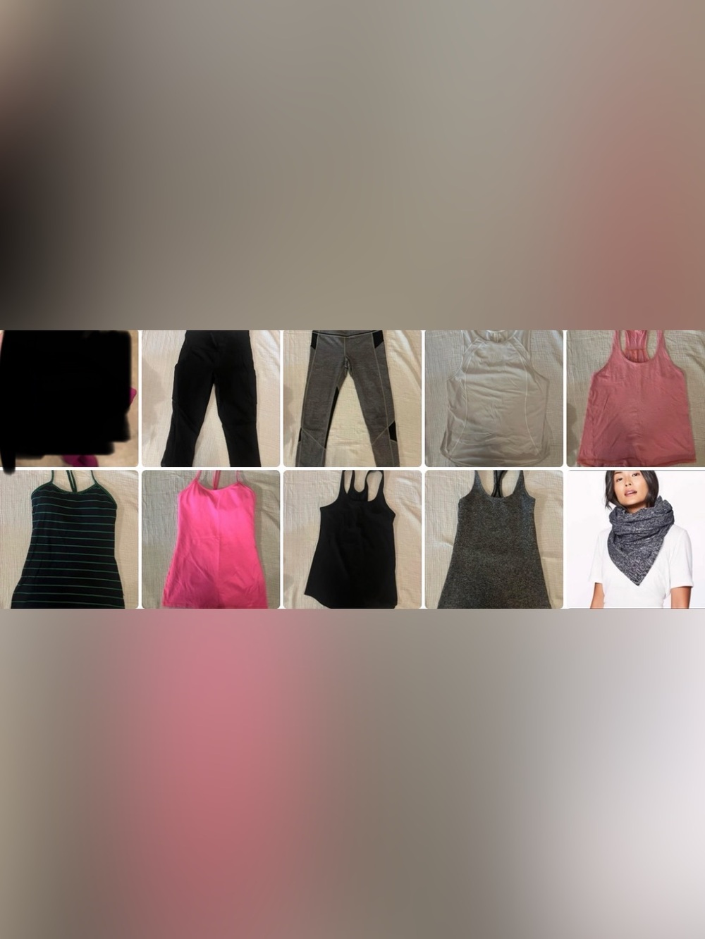 lululemon athletica Women's Mixed Activewear Set - Black, Gray, Pink